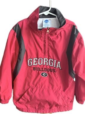 NCAA Georgia Bulldogs Pullover Jacket - Red/Black